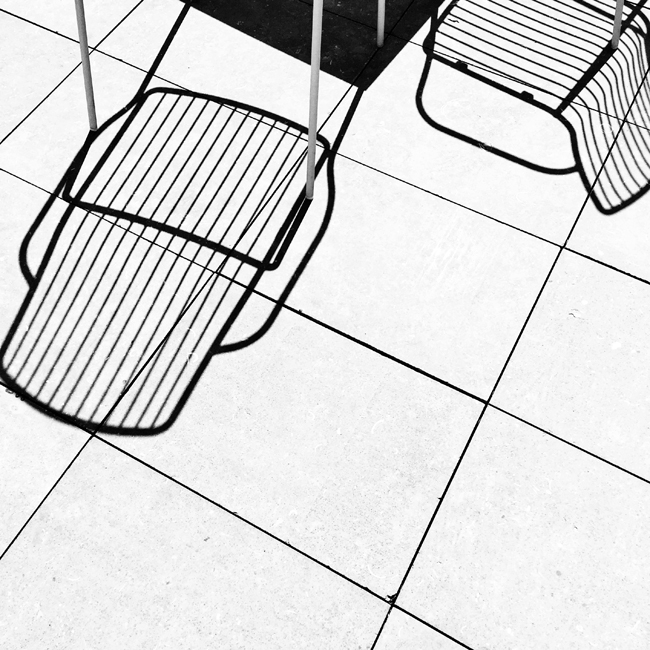 Black & White Chair Shadows